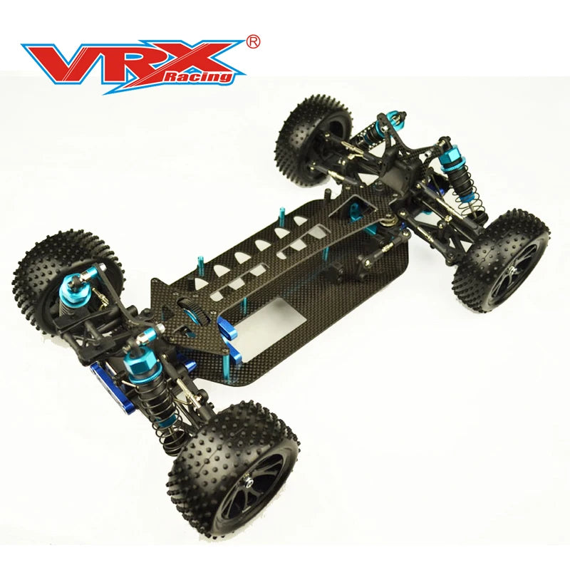 VRX SPIRIT Pro Buggy 1/10 Scale RC Car Roller Kit RH1017P-K Carbon Fiber Chassis Without Electronics, With RC Car Clear Body