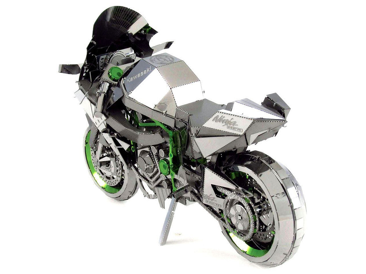 Kawasaki Ninja H2R Motorcycle (Expert Difficulty) Steel Model Kit by Metal Earth