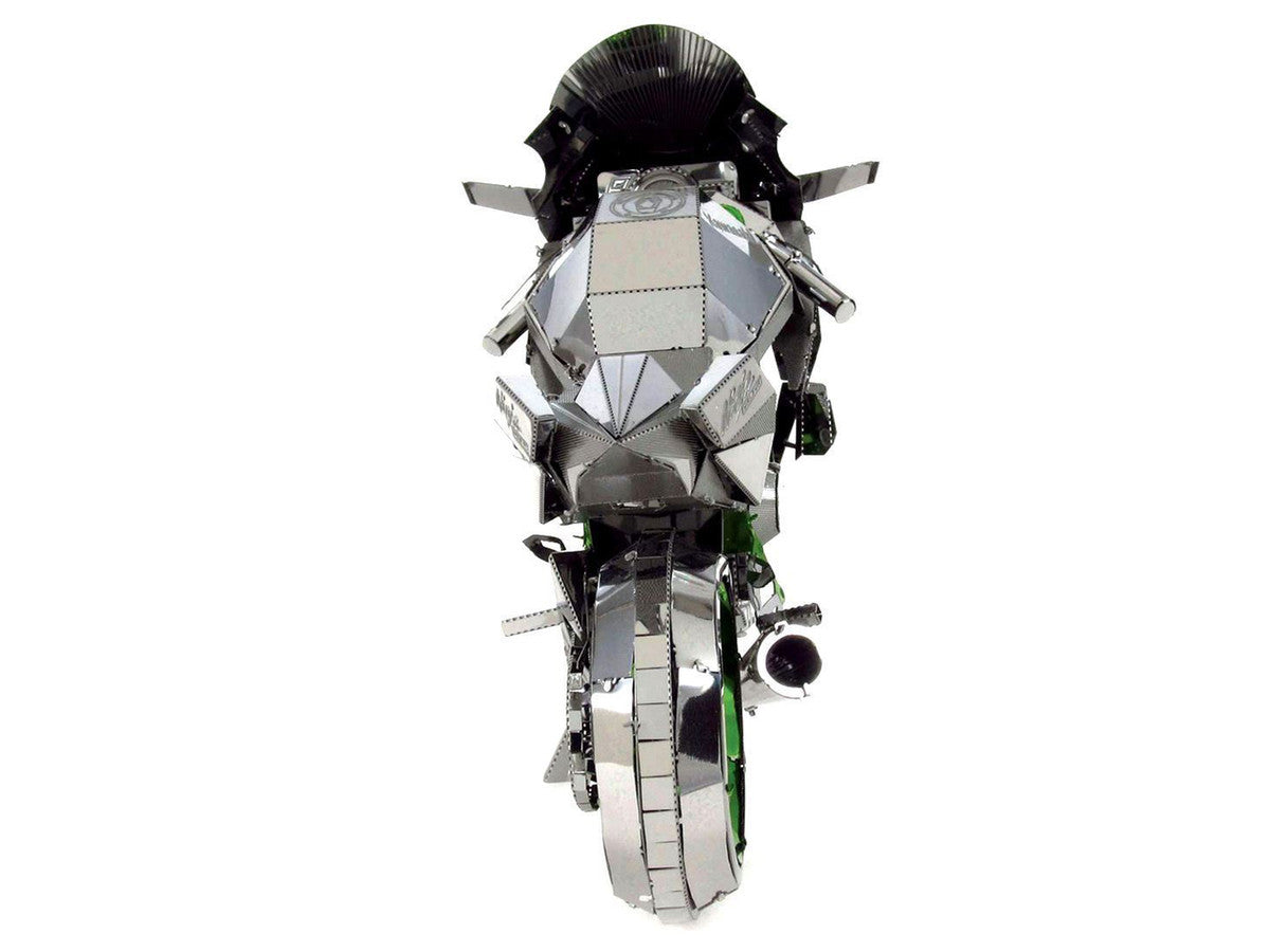 Kawasaki Ninja H2R Motorcycle (Expert Difficulty) Steel Model Kit by Metal Earth