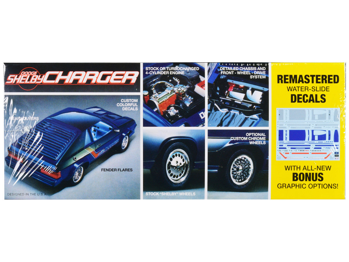 1986 Dodge Shelby Charger 1/25 Scale Retro Deluxe Plastic Model Kit by MPC