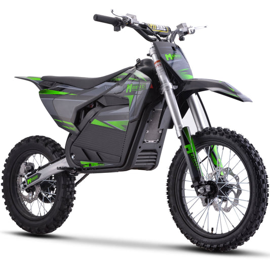 MotoTec 72v Pro Electric Dirt Bike 5000w Lithium Green