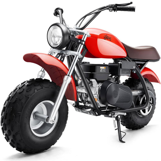 MotoTec 200cc 6.5HP Trailcross Gas Powered Mini Bike Red