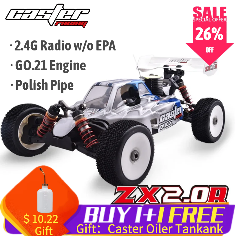 Caster Racing ZX2.0 RTR GP Engine 1/8 Nitro RTR 4WD Buggy GO 21 Engine RC Off-road car