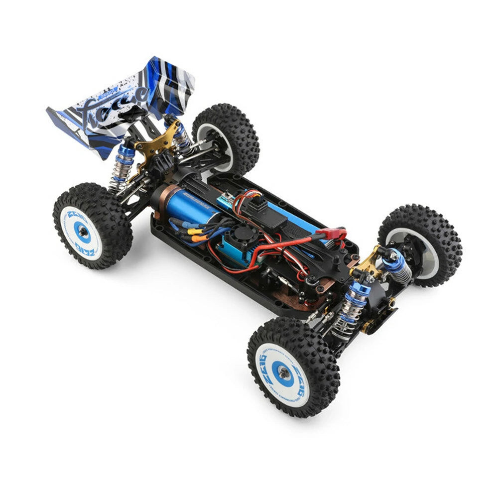 Wltoys 1/12 Scale 124017 V2 Brushless Upgraded 4300KV Motor 0.7M 19T RTR 2.4G 4WD 70km/h RC Buggy Vehicle Metal Chassis Model