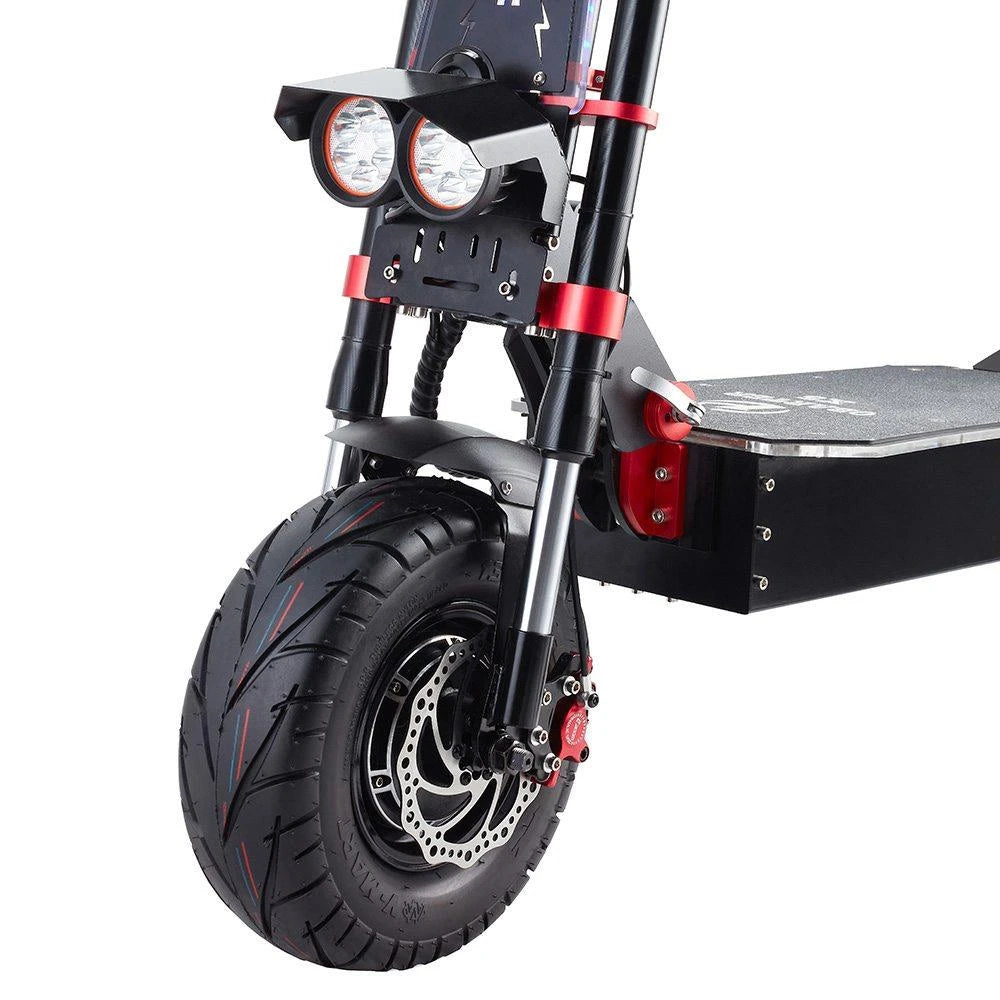 OBARTER X5 Folding Electric Sport Scooter 13" Off-road tyre 2800W x2 Brushless Motor 60V 30Ah Battery BMS 3 Speed Modes LED Display Black