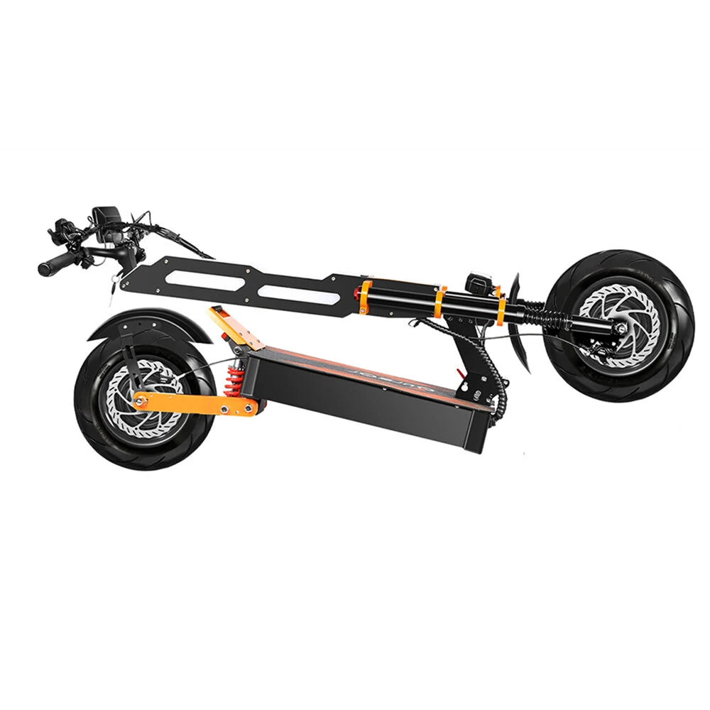 TOURSOR X8P Electric Scooter 60V 38.8AH Battery 4000W*2 Dual Motors 14inch Off-Road Tires 110KM Max Mileage 200KG Max Load Folding E-Scooter Black/Orange