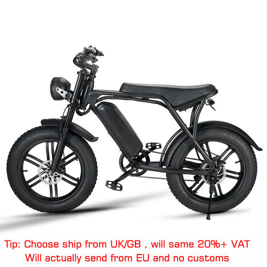 Ouxi V8 20inch Electric Bicycle Rear Seat Fat Tire E-Bike Long Range 48V 750W Road Electric Bike