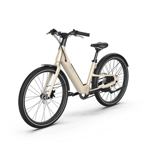 EB40 Stride Electric Bike w/ 40 Miles Max Operating Range and 25 mph Max Speed - Desert Sand