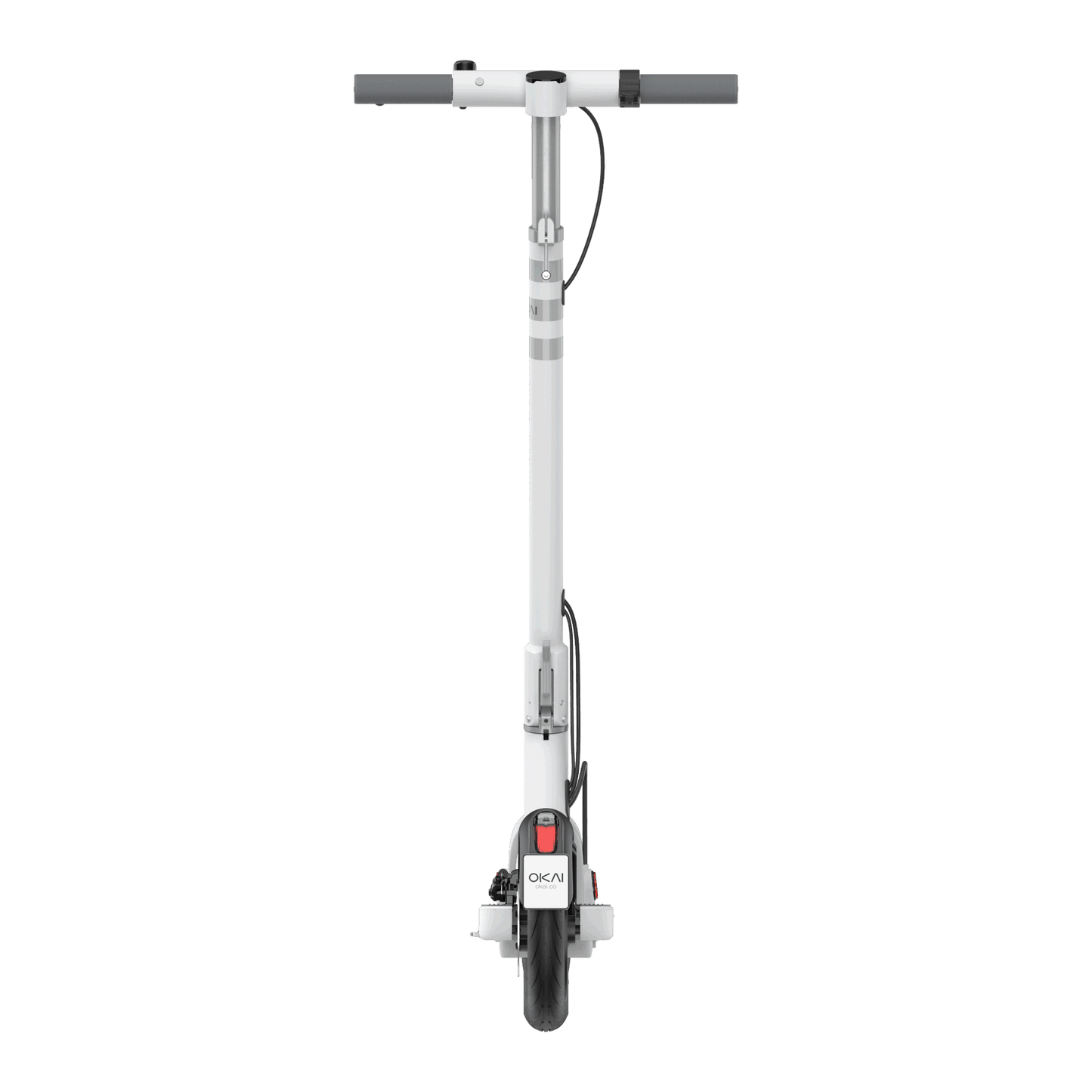 NEON Lite ES10 Foldable Electric Scooter w/18.6 Miles Max Operating Range & 15.5 mph Max Speed - White