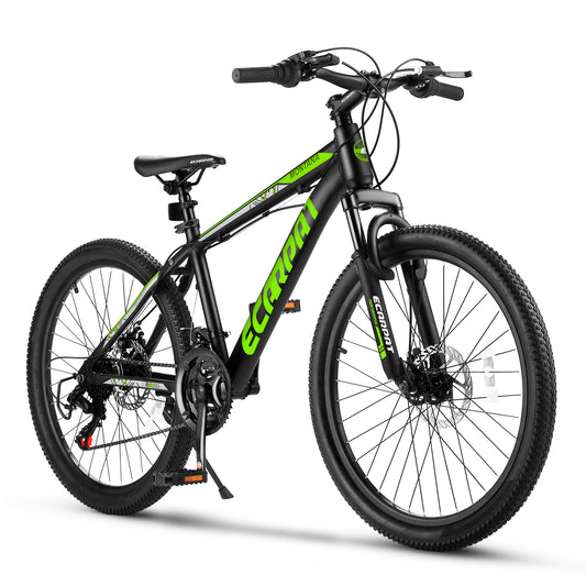 A24299 24 Inch Mountain Bike Bicycle for Adults Aluminium Frame Bike 21-Speed with Disc Brake