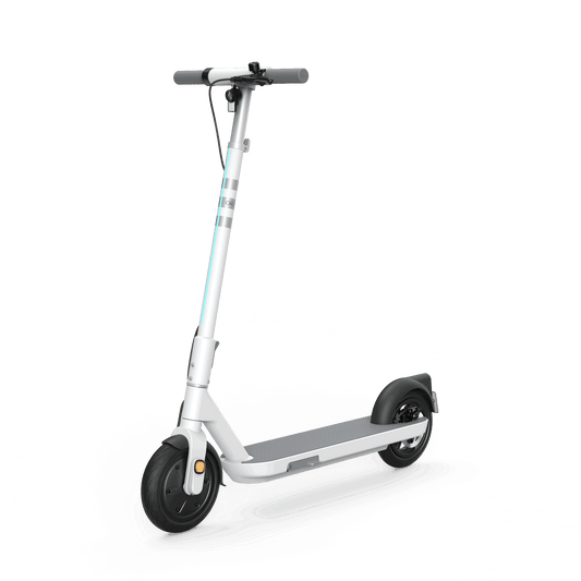 NEON Lite ES10 Foldable Electric Scooter w/18.6 Miles Max Operating Range & 15.5 mph Max Speed - White