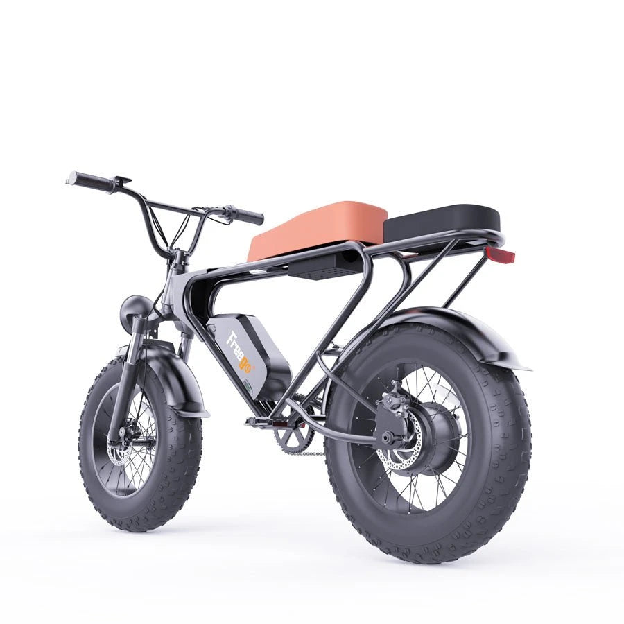 Freego GT200 Pro Off Road Mountain Electric Bike 20'' Fat tires 1200W Powerful Motor outdoor ebike